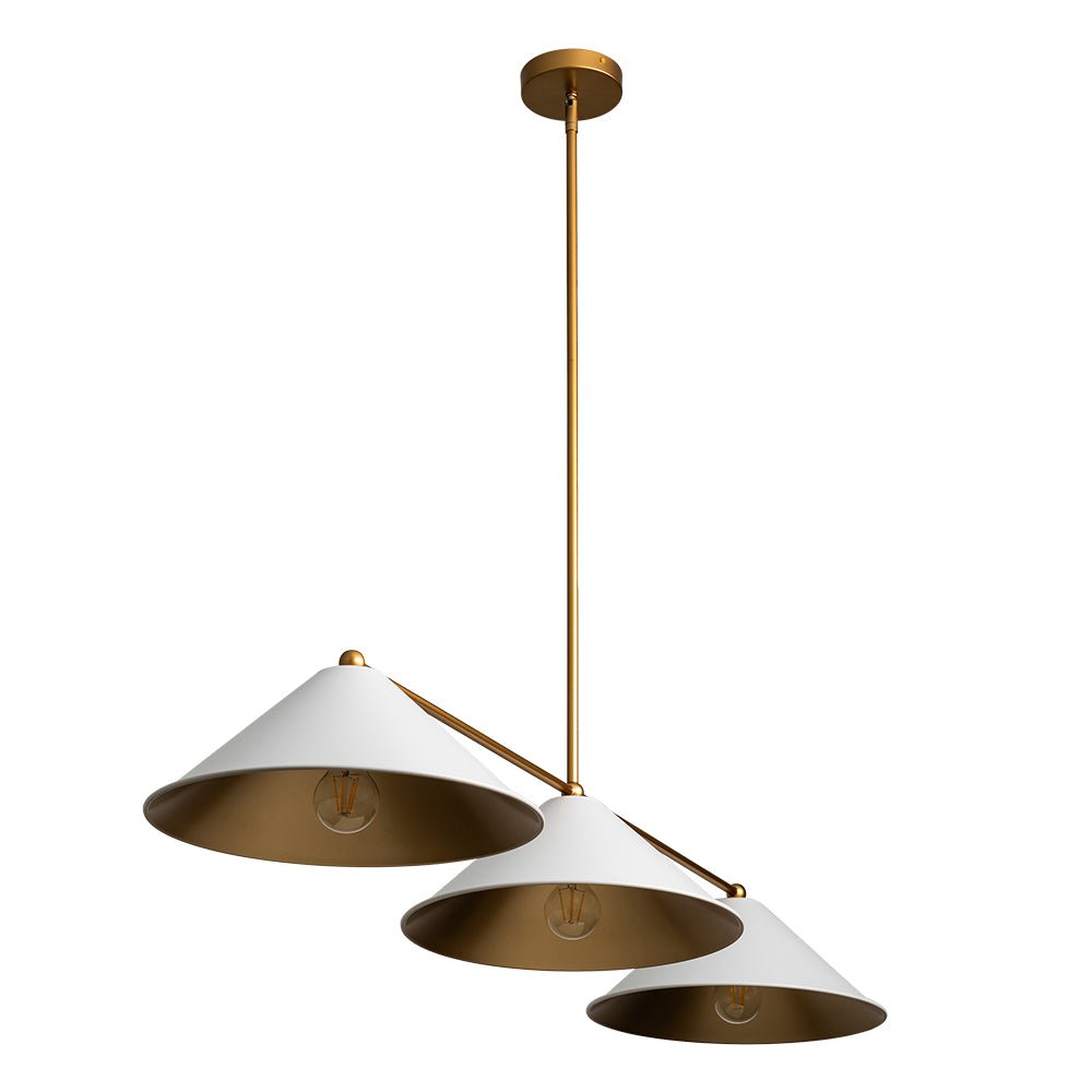 Rauduvix Black Cone Shade Metal Pendant - Lamp Copper