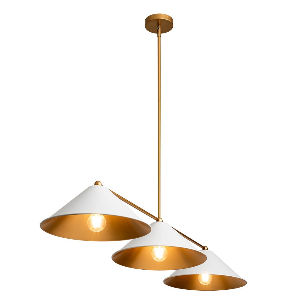 Rauduvix Black Cone Shade Metal Pendant - Lamp Copper