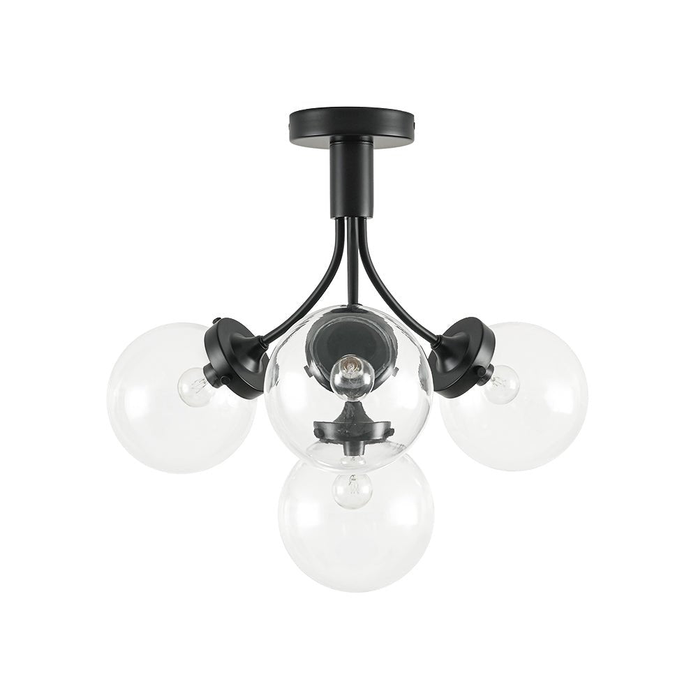 Ljomuva Bloom Globe Glass Semi Flush Mount Ceiling Light - Lamp Copper