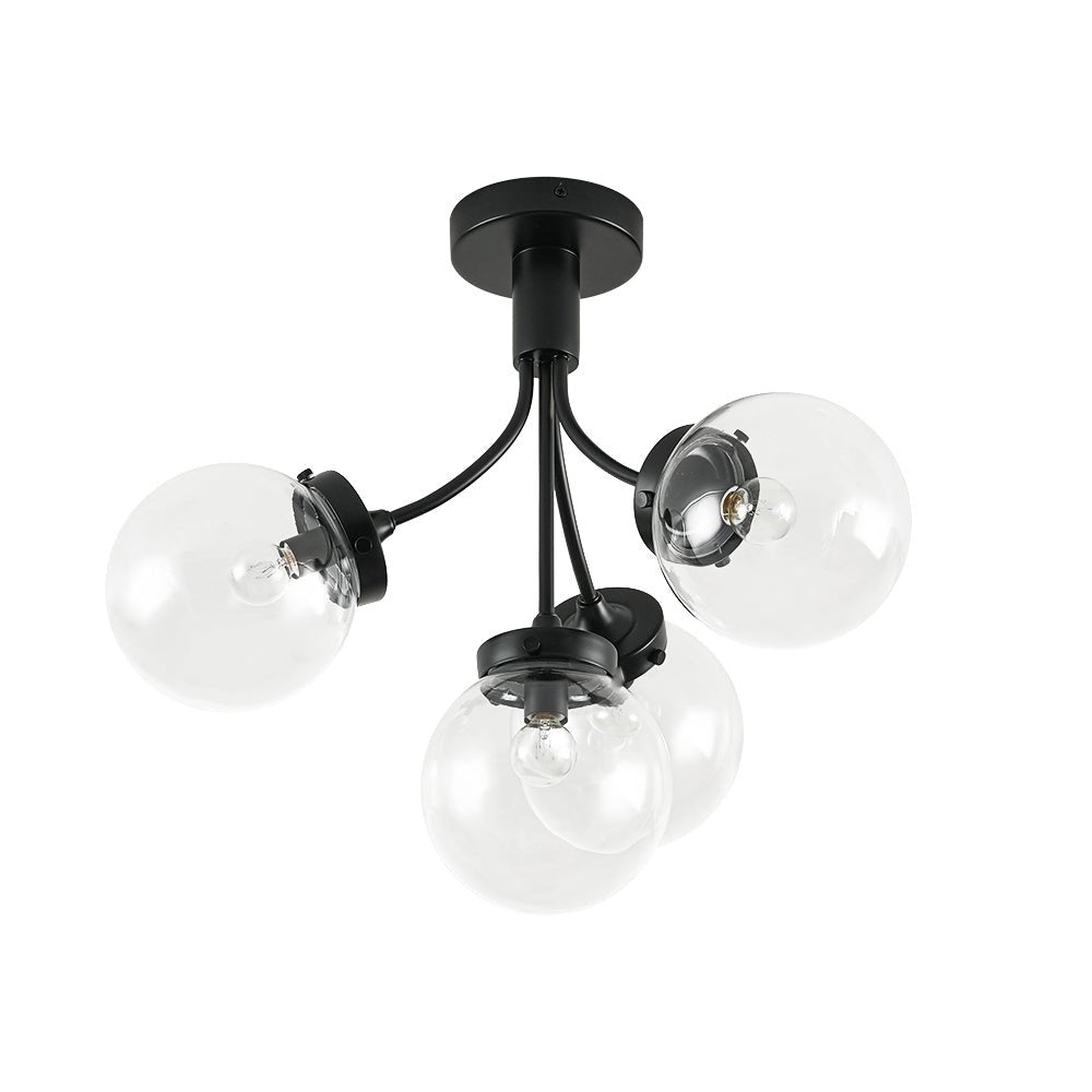 Ljomuva Bloom Globe Glass Semi Flush Mount Ceiling Light - Lamp Copper