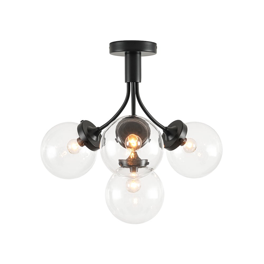 Ljomuva Bloom Globe Glass Semi Flush Mount Ceiling Light - Lamp Copper