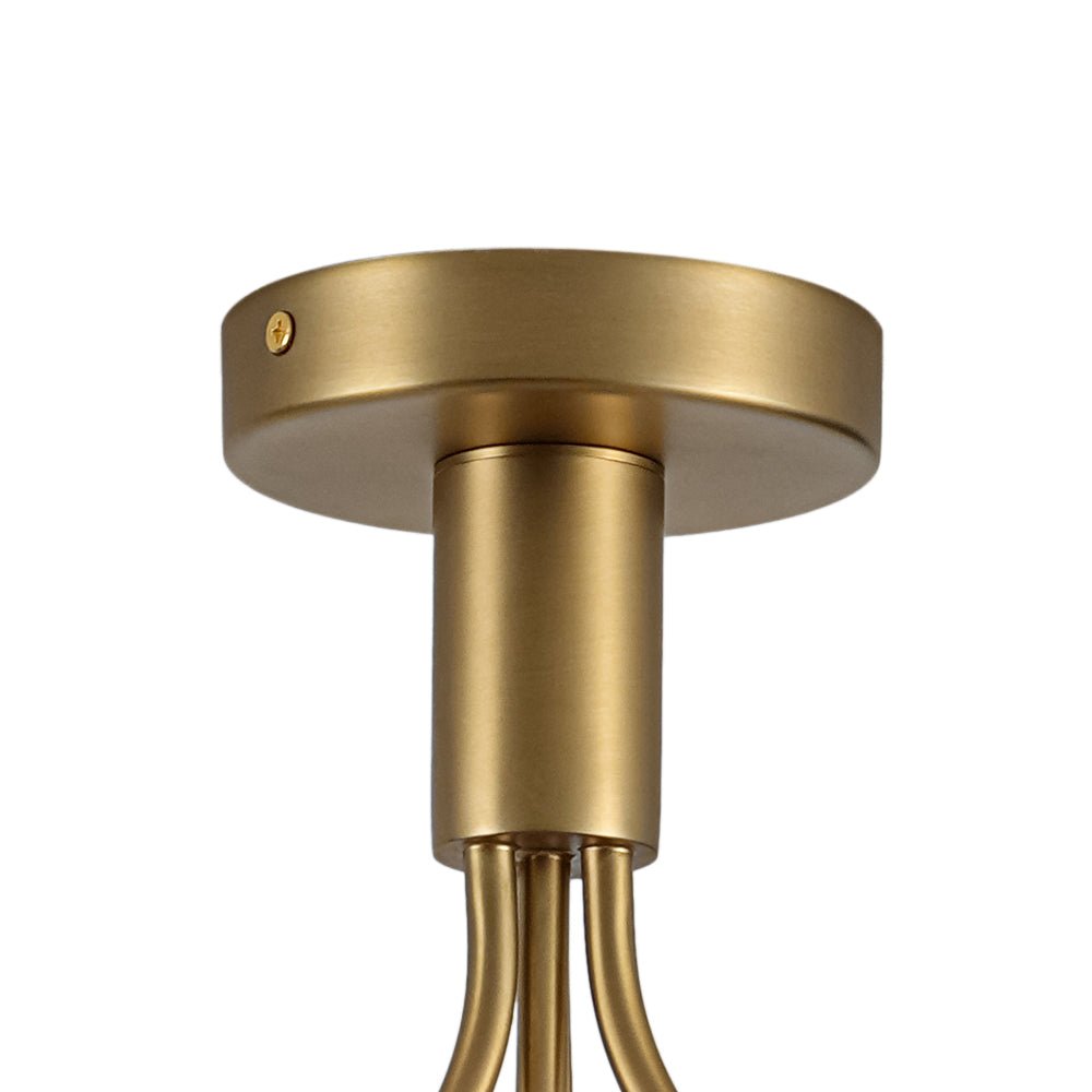 Ljomuva Bloom Globe Glass Semi Flush Mount Ceiling Light - Lamp Copper