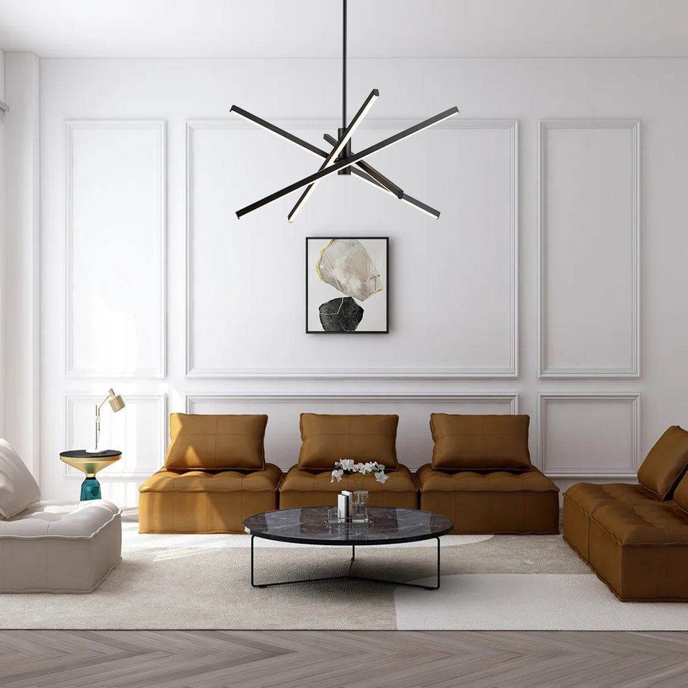Sifulix LED Minimalist Sputnik Metal Chandelier - Lamp Copper