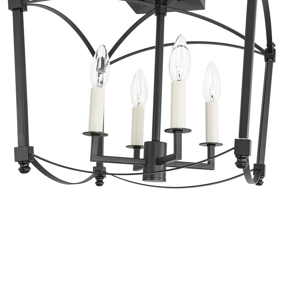 Luston Antique Candle Style Metal Semi Flush Ceiling Light - Lamp Copper