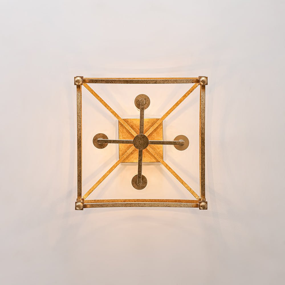 Luston Antique Candle Style Metal Semi Flush Ceiling Light - Lamp Copper