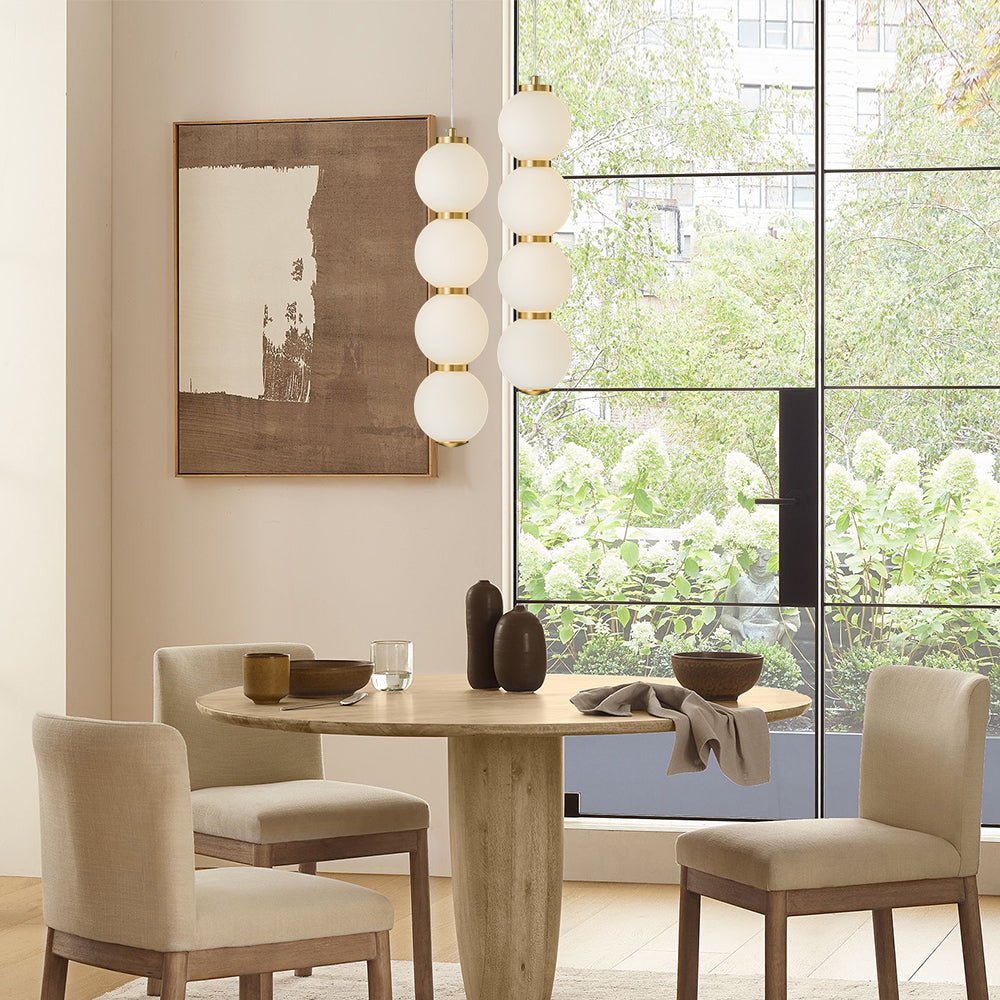 Alvuva LED Frosted Strand Glass Globe Pendant Light - Lamp Copper