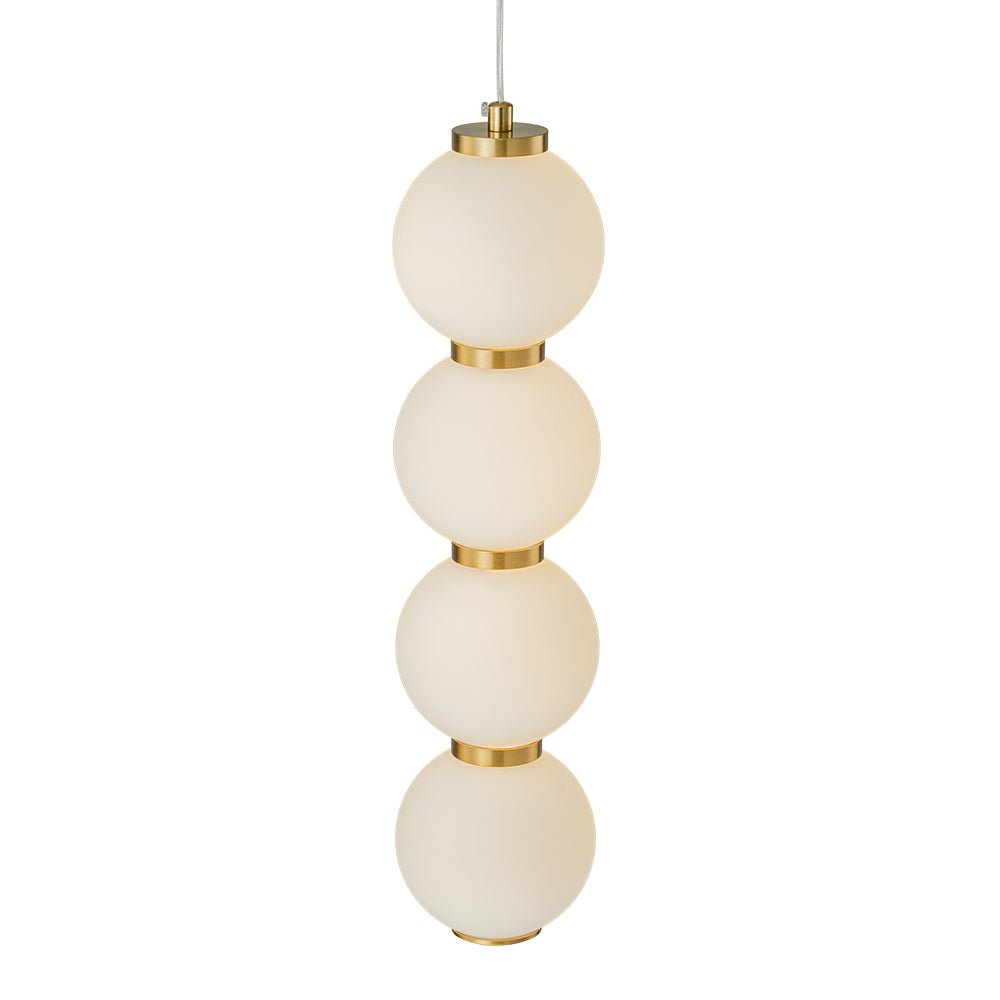 Alvuva LED Frosted Strand Glass Globe Pendant Light - Lamp Copper