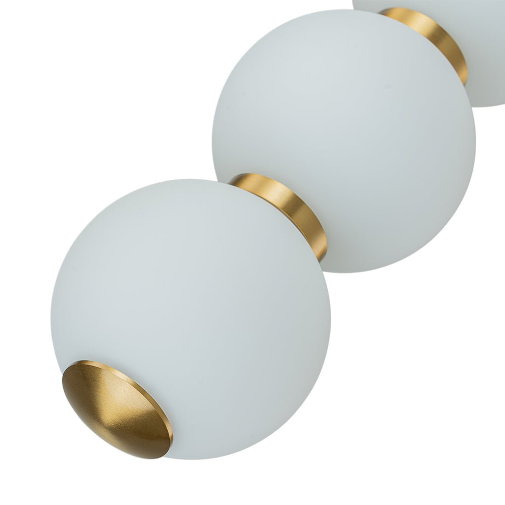 Alvuva LED Frosted Strand Glass Globe Pendant Light - Lamp Copper