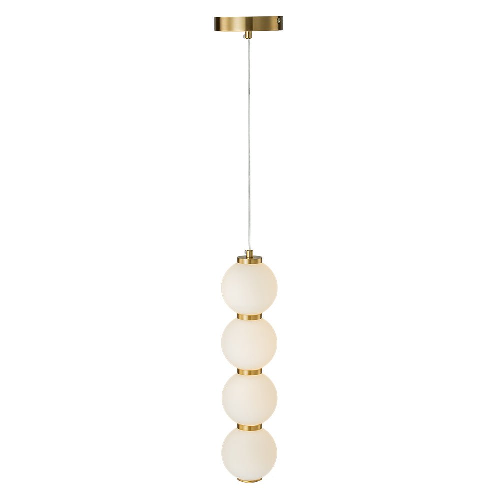 Alvuva LED Frosted Strand Glass Globe Pendant Light - Lamp Copper
