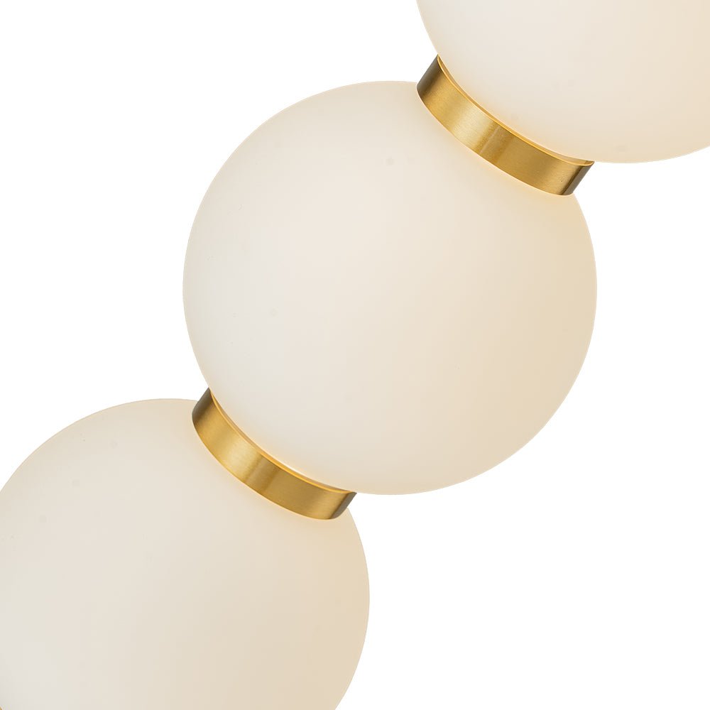Alvuva LED Frosted Strand Glass Globe Pendant Light - Lamp Copper
