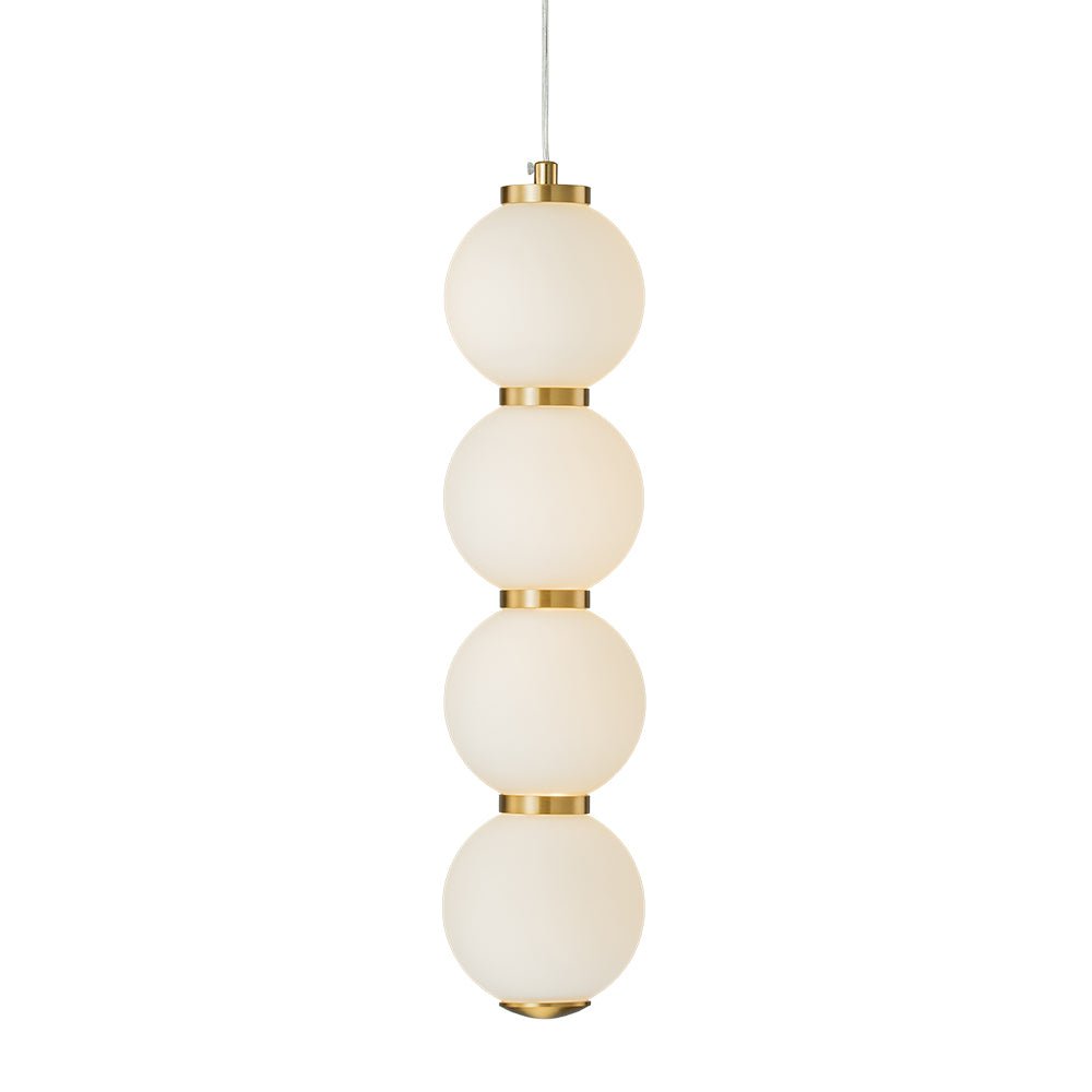 Alvuva LED Frosted Strand Glass Globe Pendant Light - Lamp Copper