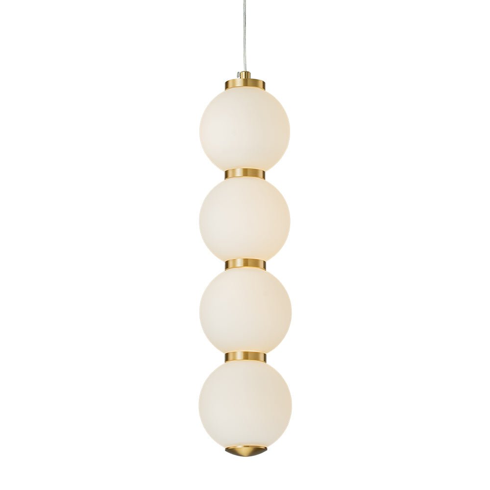 Alvuva LED Frosted Strand Glass Globe Pendant Light - Lamp Copper