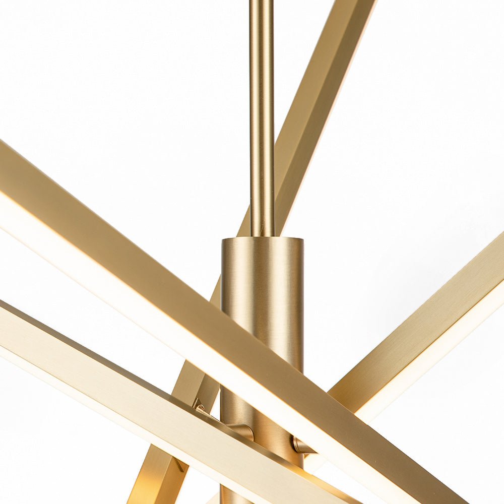 Sifulix LED Minimalist Sputnik Metal Chandelier - Lamp Copper