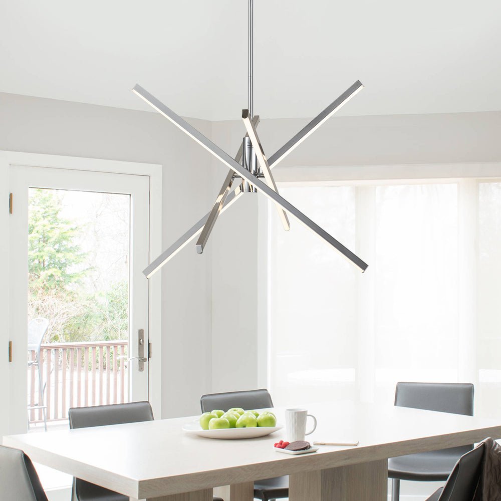 Sifulix LED Minimalist Sputnik Metal Chandelier - Lamp Copper