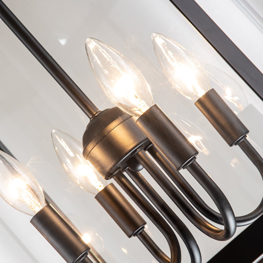 Elvera Industrial Glass Cylinder Pendant Light - Lamp Copper