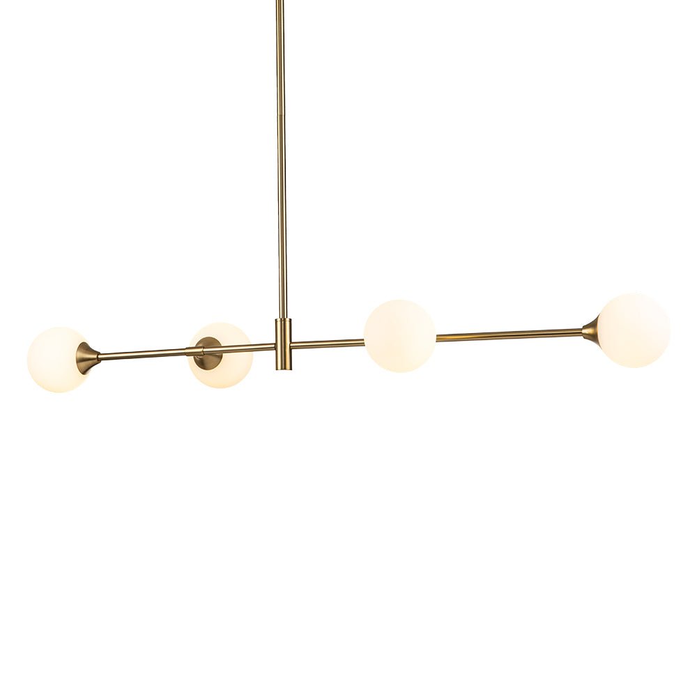 Xenuli Minimalist Opal Glass Pendant Light - Lamp Copper