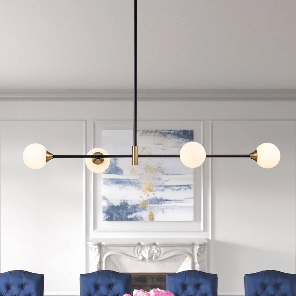 Xenuli Minimalist Opal Glass Pendant Light - Lamp Copper
