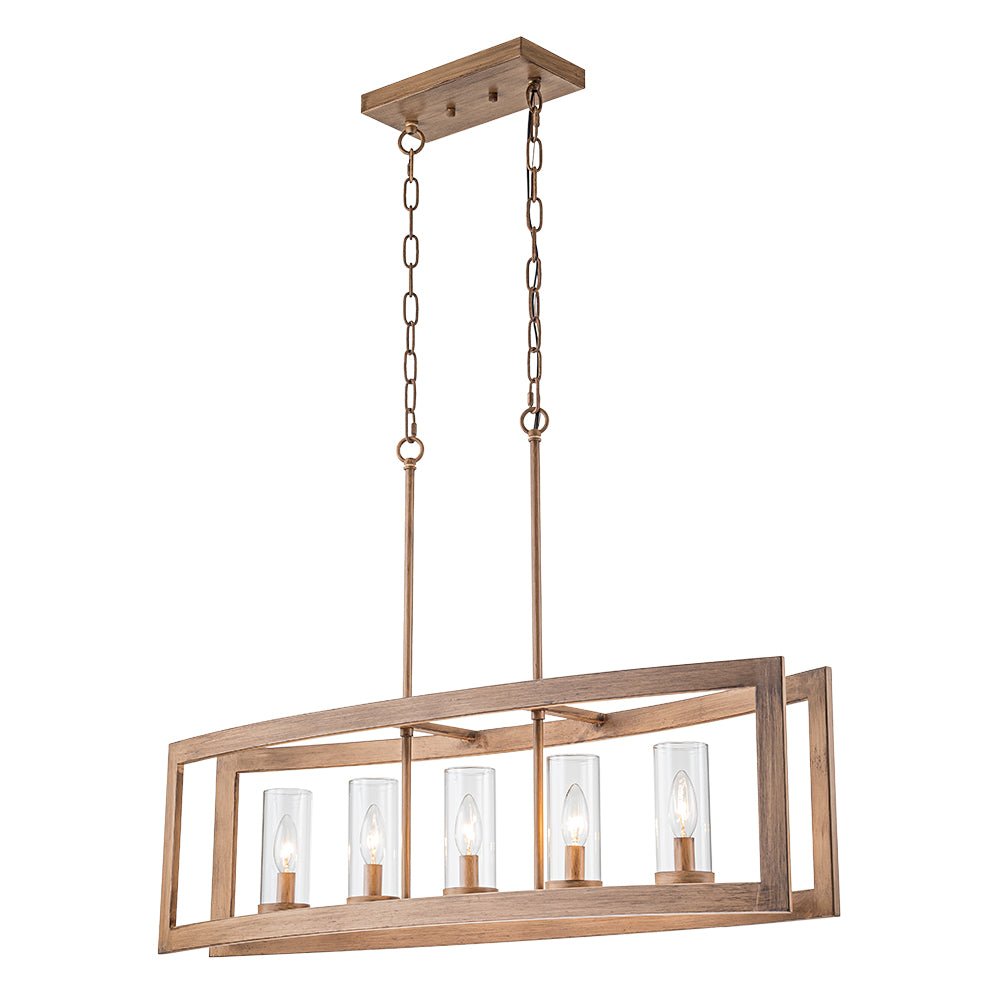 Astala Industrial Metal Chandelier - Lamp Copper