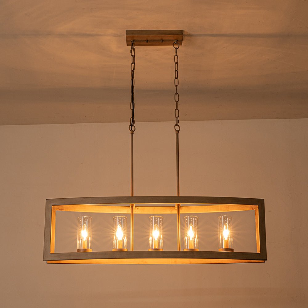 Astala Industrial Metal Chandelier - Lamp Copper