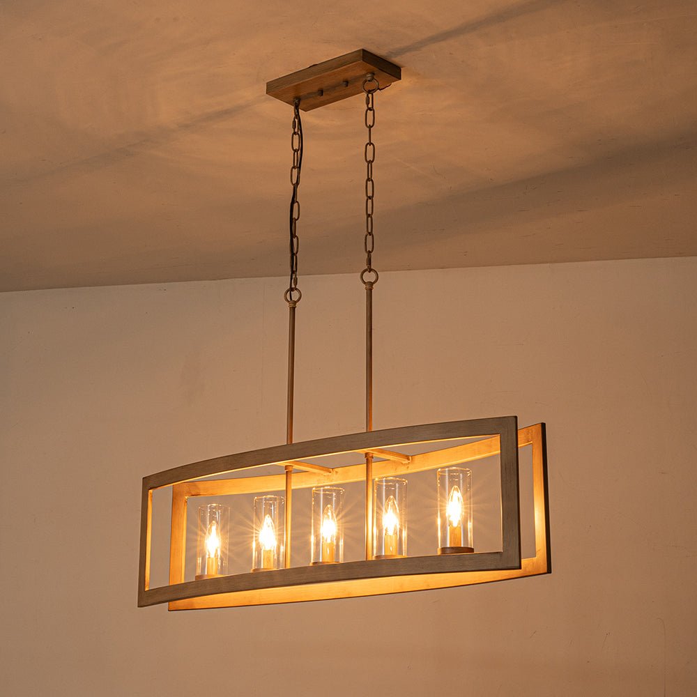 Astala Industrial Metal Chandelier - Lamp Copper