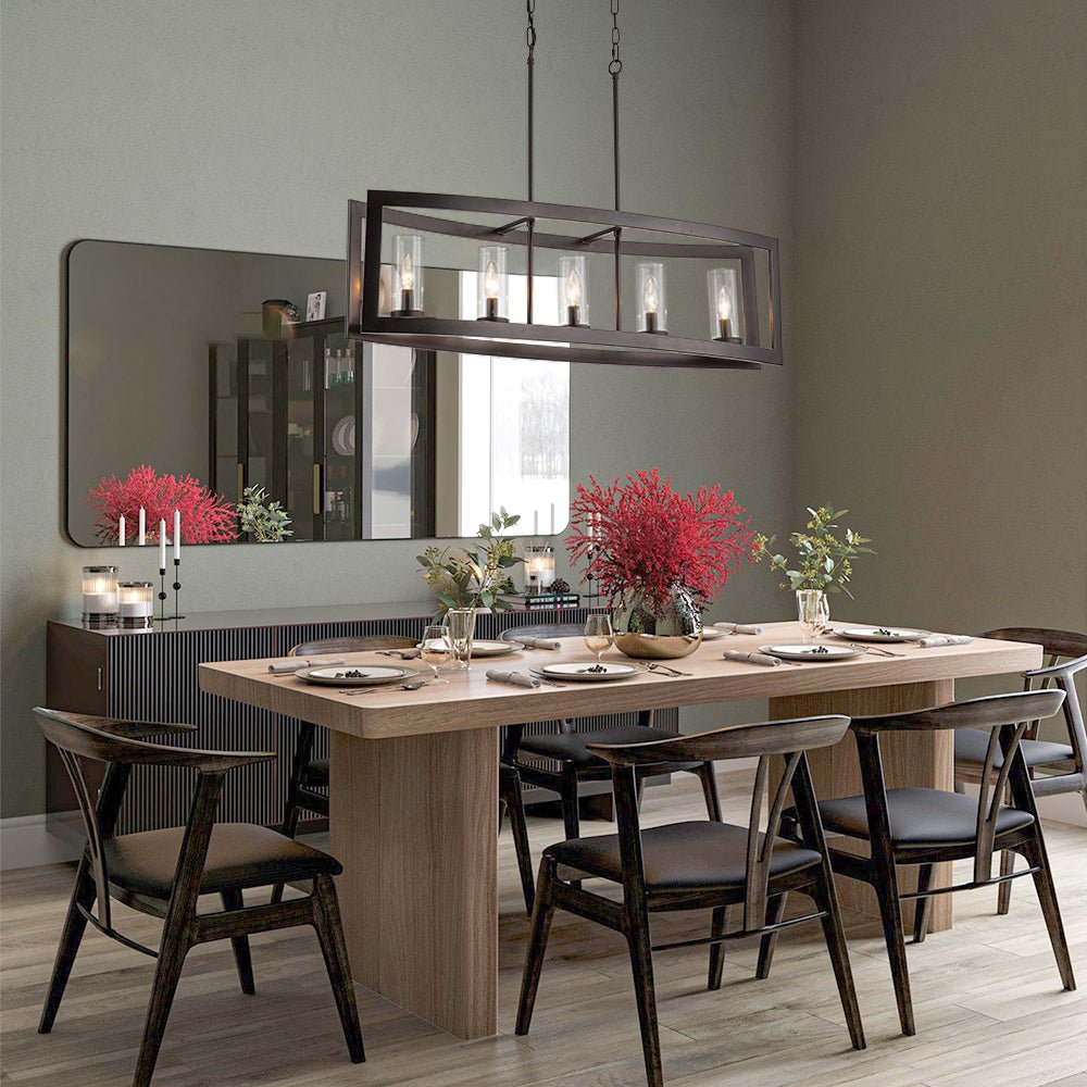 Astala Industrial Metal Chandelier - Lamp Copper