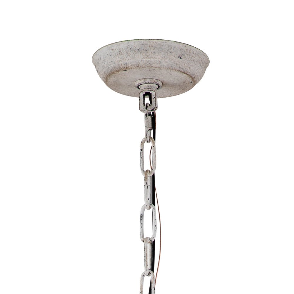 Plotuli Shabby Chic Candle Style Metal Chandelier - Lamp Copper