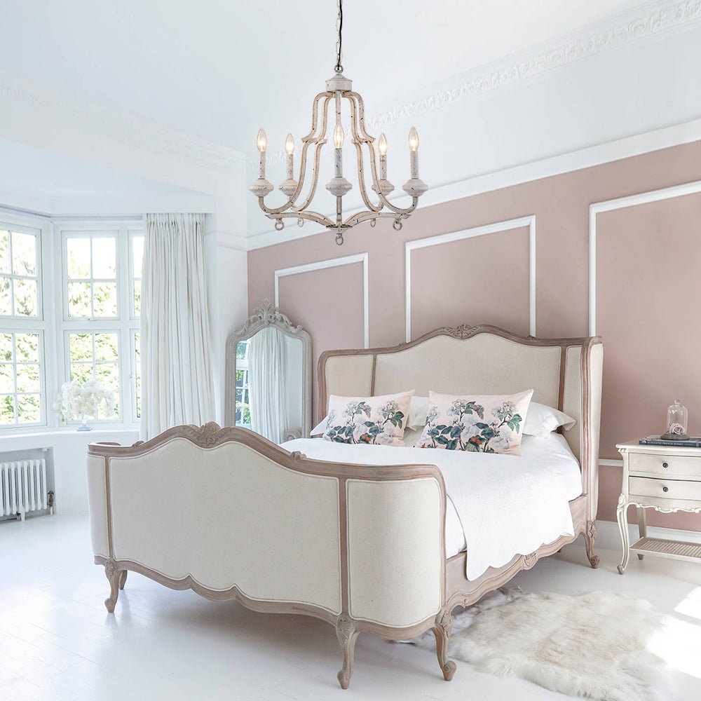 Plotuli Shabby Chic Candle Style Metal Chandelier - Lamp Copper