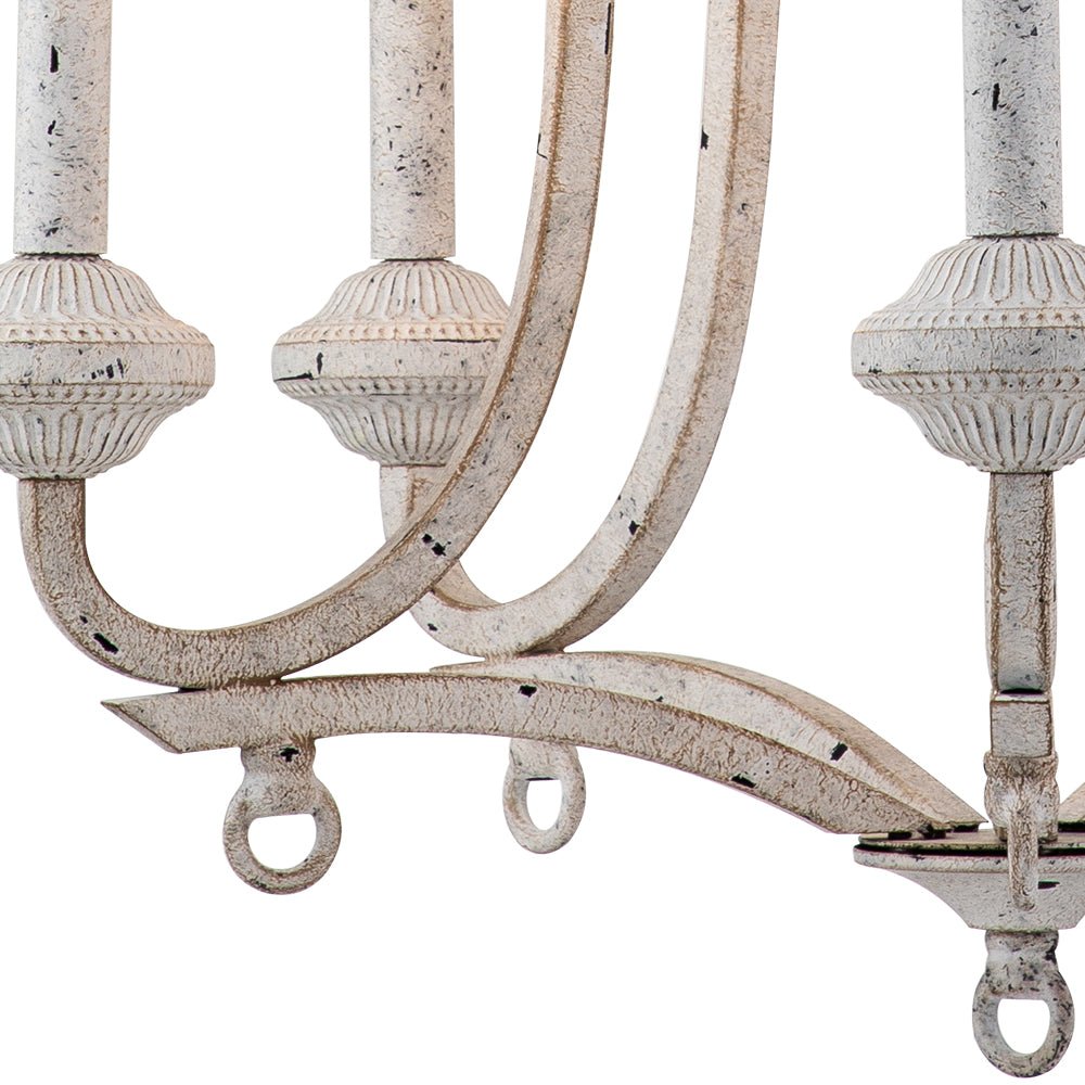 Plotuli Shabby Chic Candle Style Metal Chandelier - Lamp Copper