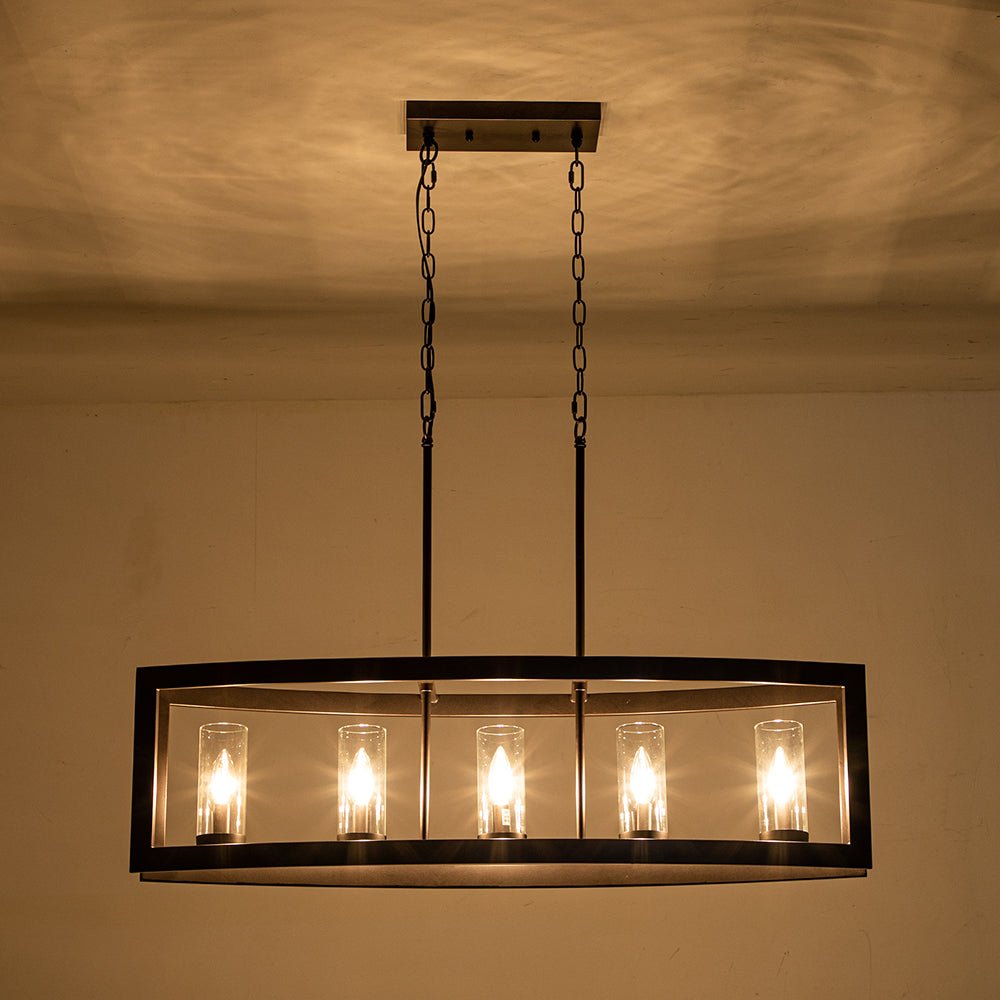 Astala Industrial Metal Chandelier - Lamp Copper