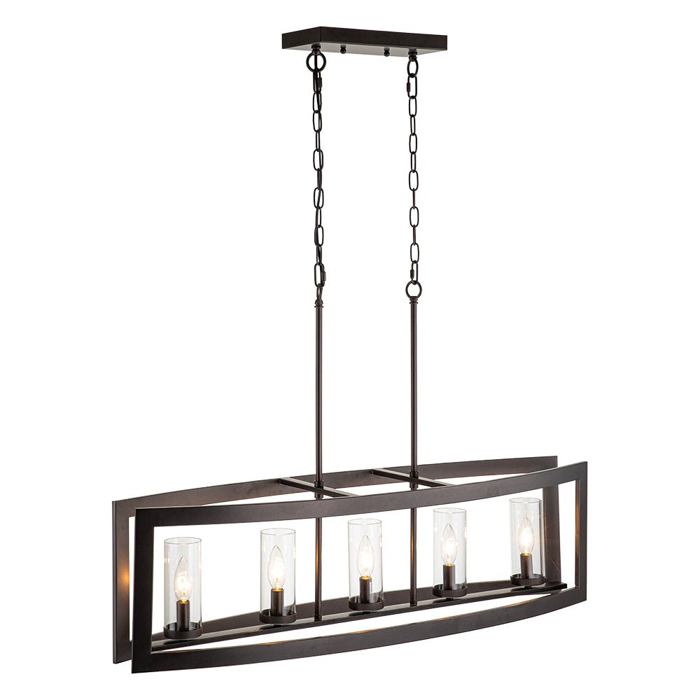 Astala Industrial Metal Chandelier - Lamp Copper