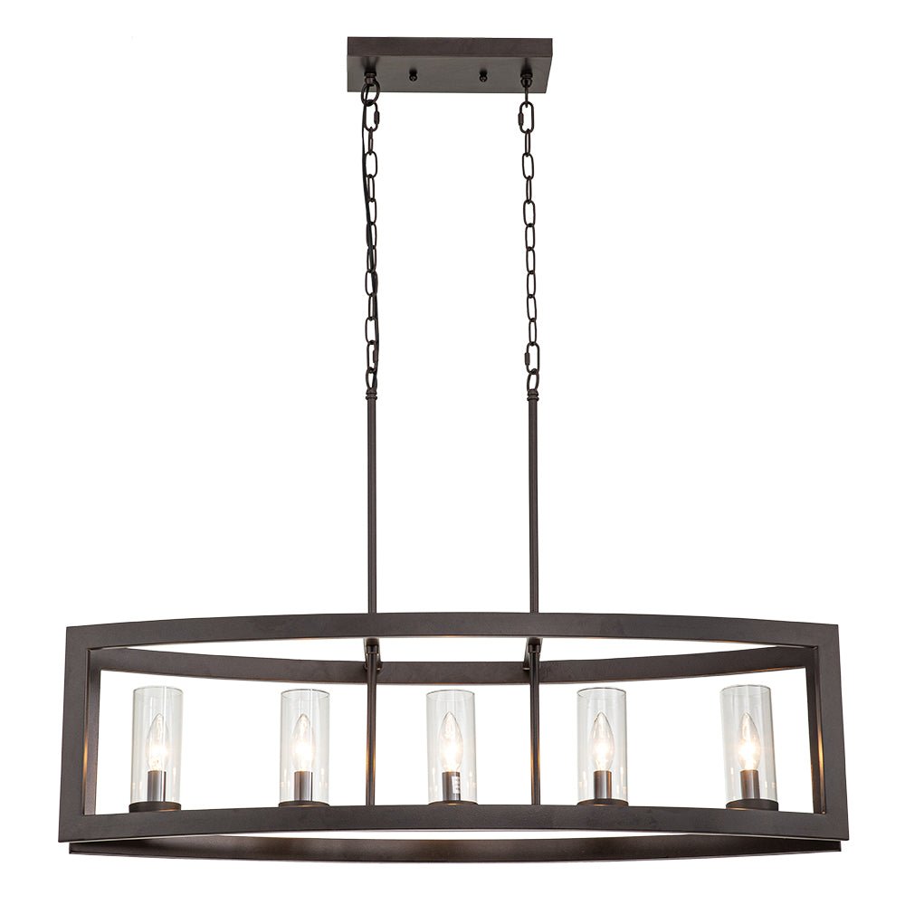 Astala Industrial Metal Chandelier - Lamp Copper
