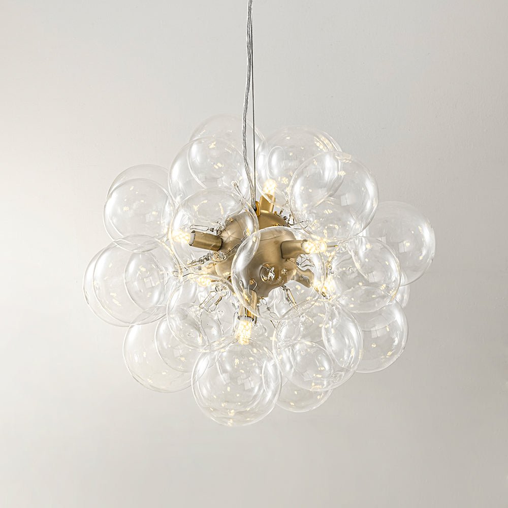 Fljotun Individual Creativity Glass Sphere Chandelier - Lamp Copper