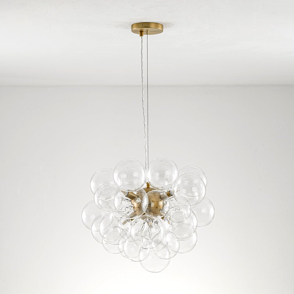 Fljotun Individual Creativity Glass Sphere Chandelier - Lamp Copper