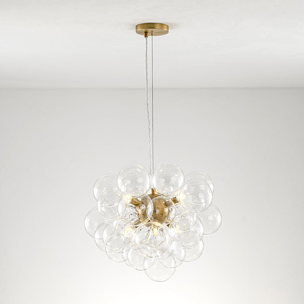 Fljotun Individual Creativity Glass Sphere Chandelier - Lamp Copper