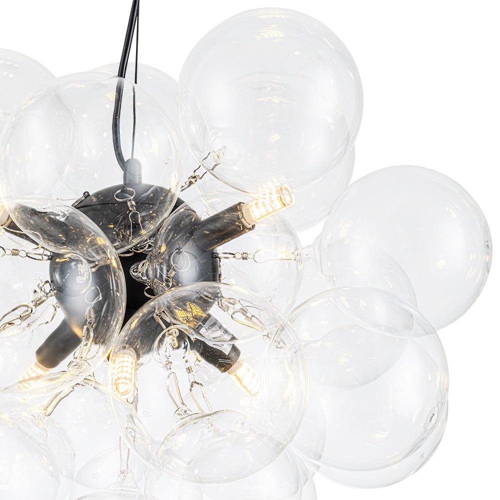 Fljotun Individual Creativity Glass Sphere Chandelier - Lamp Copper
