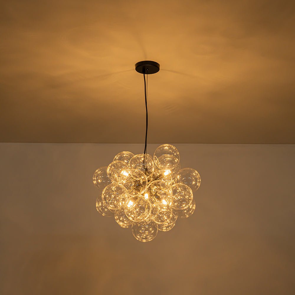 Fljotun Individual Creativity Glass Sphere Chandelier - Lamp Copper