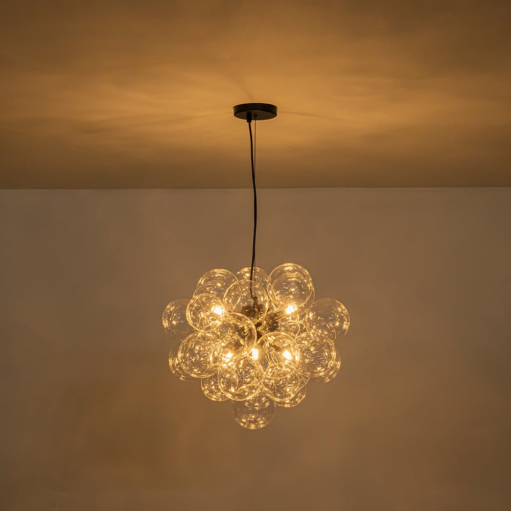 Fljotun Individual Creativity Glass Sphere Chandelier - Lamp Copper