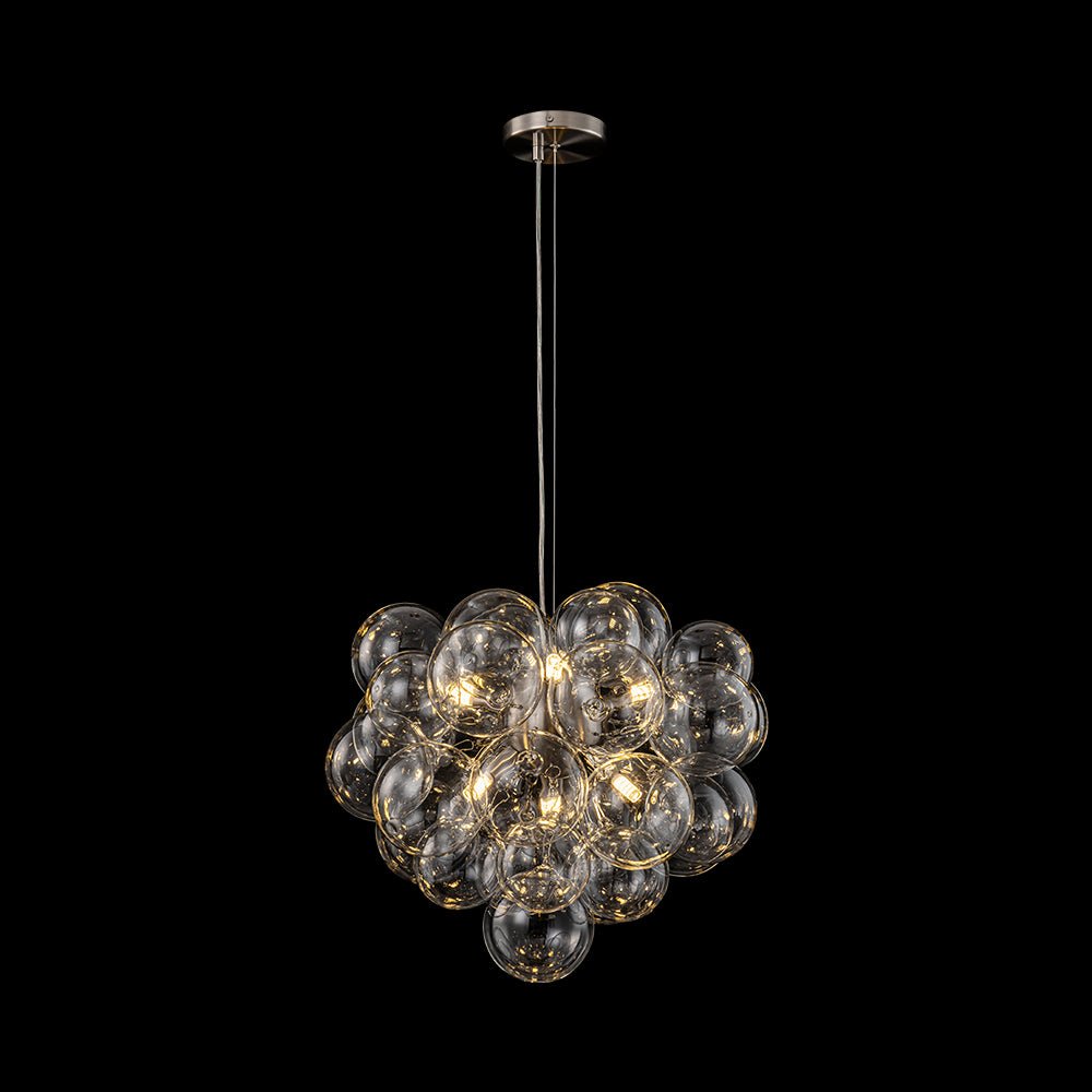 Fljotun Individual Creativity Glass Sphere Chandelier - Lamp Copper