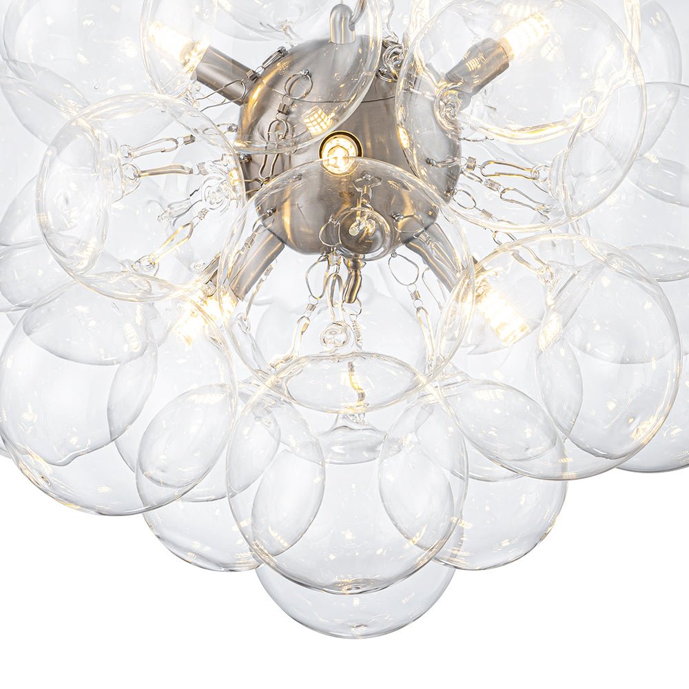 Fljotun Individual Creativity Glass Sphere Chandelier - Lamp Copper