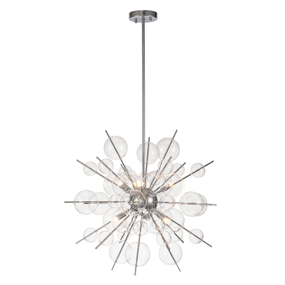 Mjolkunix Globe Bubble Sputnik Sunburst Glass Chandelier - Lamp Copper