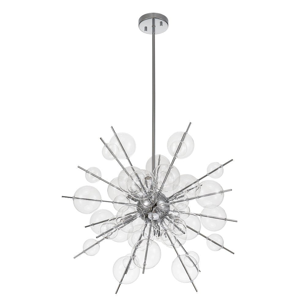 Mjolkunix Globe Bubble Sputnik Sunburst Glass Chandelier - Lamp Copper