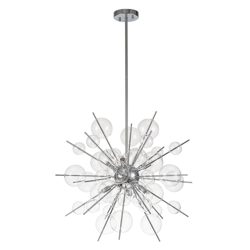 Mjolkunix Globe Bubble Sputnik Sunburst Glass Chandelier - Lamp Copper