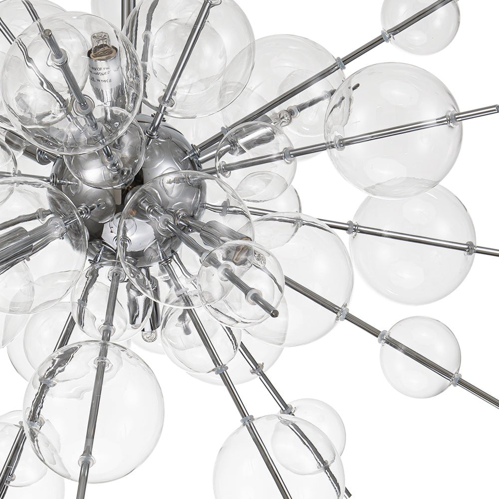 Mjolkunix Globe Bubble Sputnik Sunburst Glass Chandelier - Lamp Copper