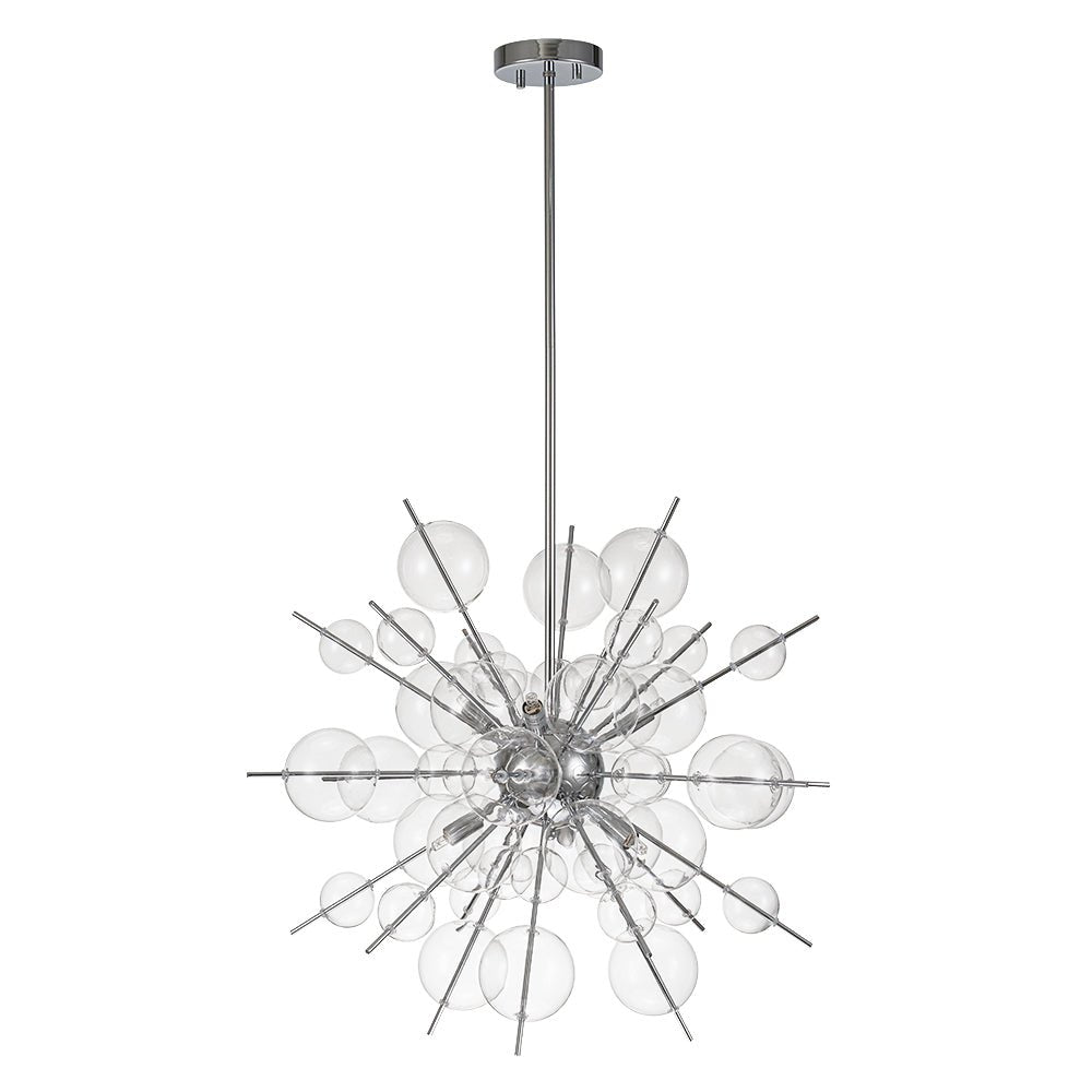 Mjolkunix Globe Bubble Sputnik Sunburst Glass Chandelier - Lamp Copper
