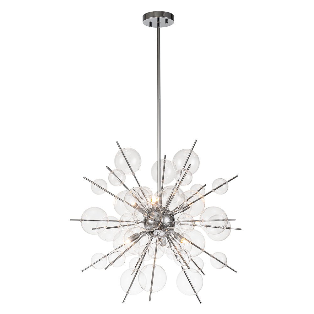 Mjolkunix Globe Bubble Sputnik Sunburst Glass Chandelier - Lamp Copper