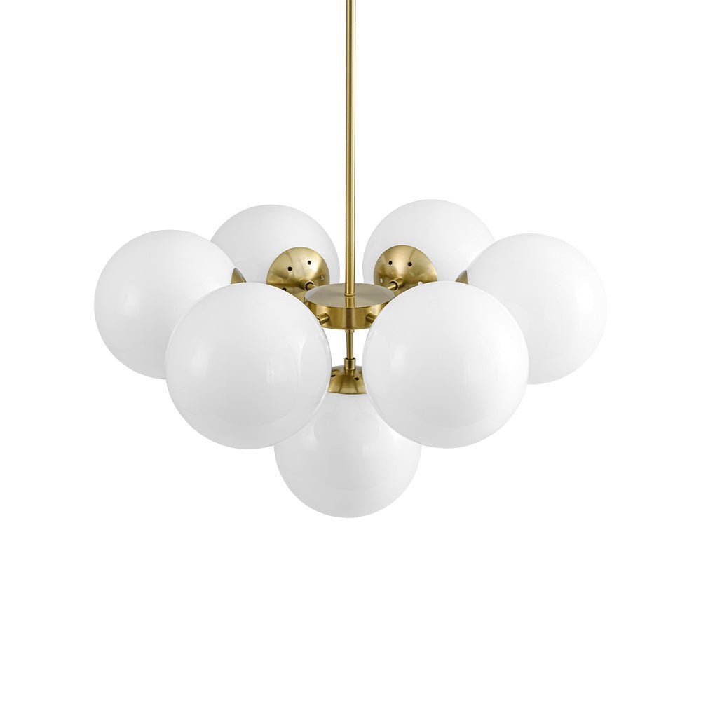Silfur Modern Sputnik Opal Glass Chandelier - Lamp Copper
