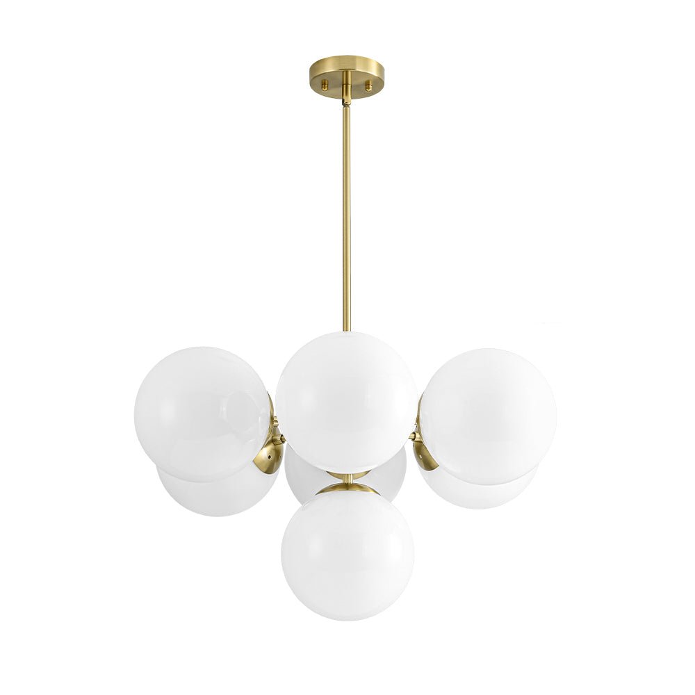 Silfur Modern Sputnik Opal Glass Chandelier - Lamp Copper
