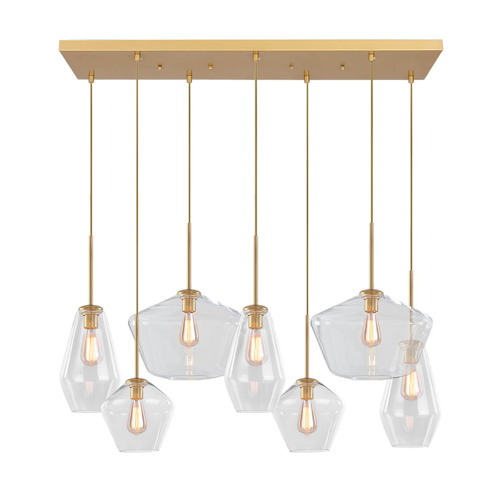 Loriva Modern Metal Glass Pendant Lighting - Lamp Copper
