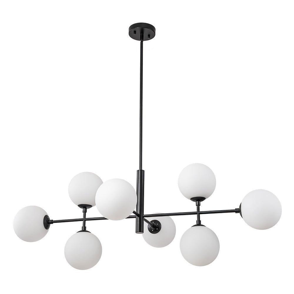 Glorioso Linear Glass Chandelier - Lamp Copper