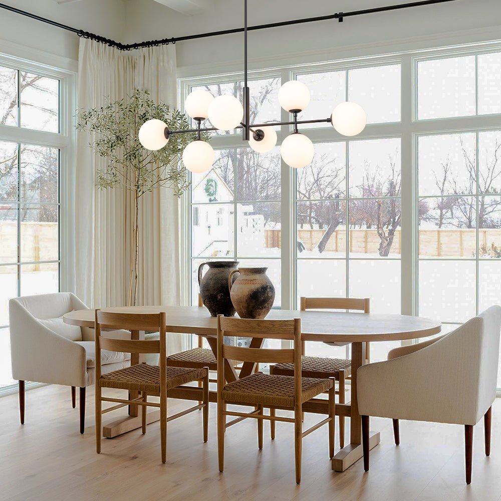 Glorioso Linear Glass Chandelier - Lamp Copper